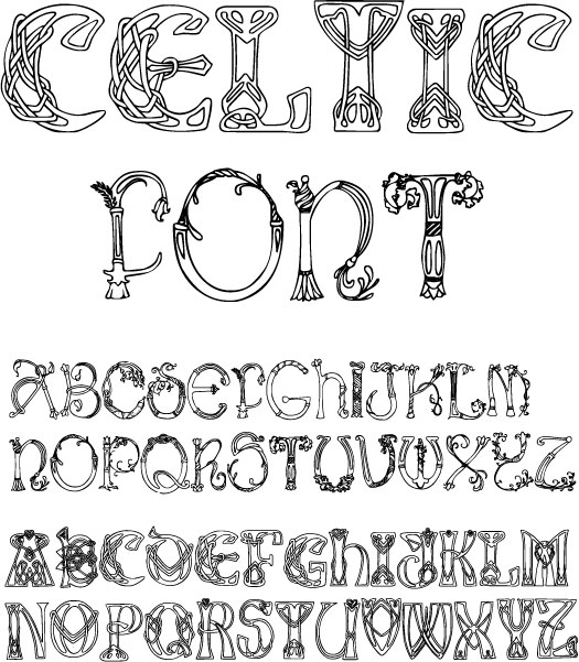Celtic Font Celtic Font