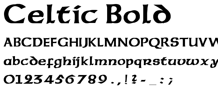 Celtic Font