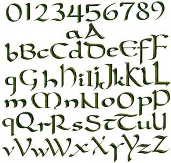 Celtic Knot Font