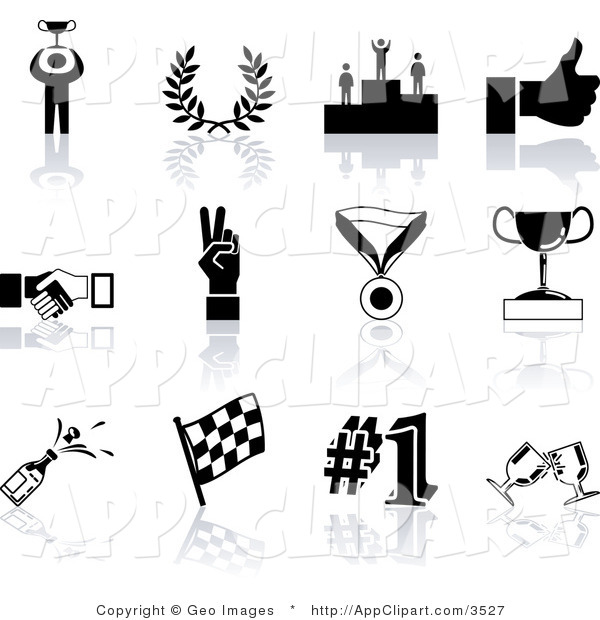 Champion Clip Art Black and White