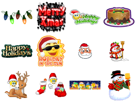 Christmas Emoticons Free