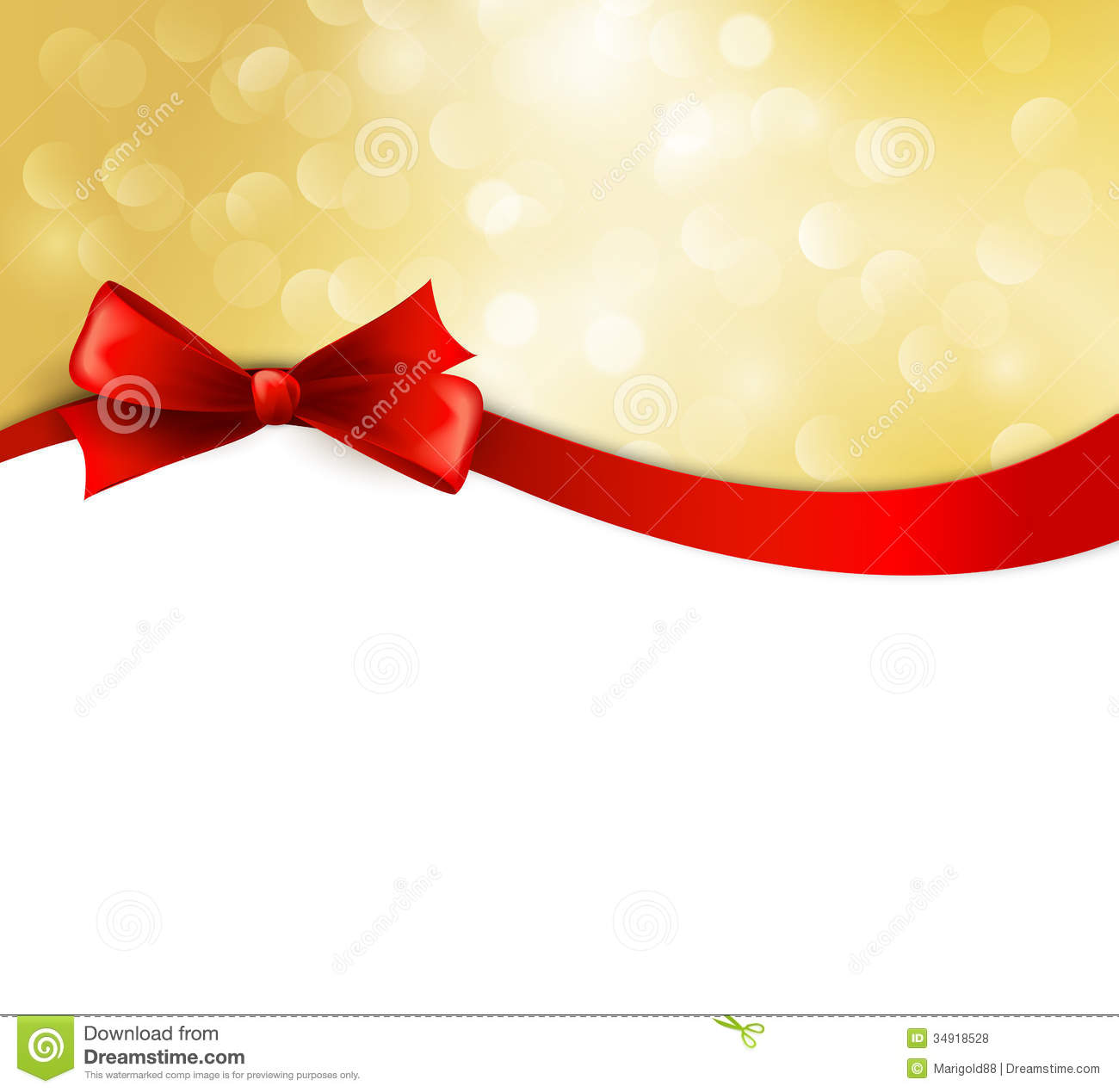 Christmas Ribbon Bow Vector