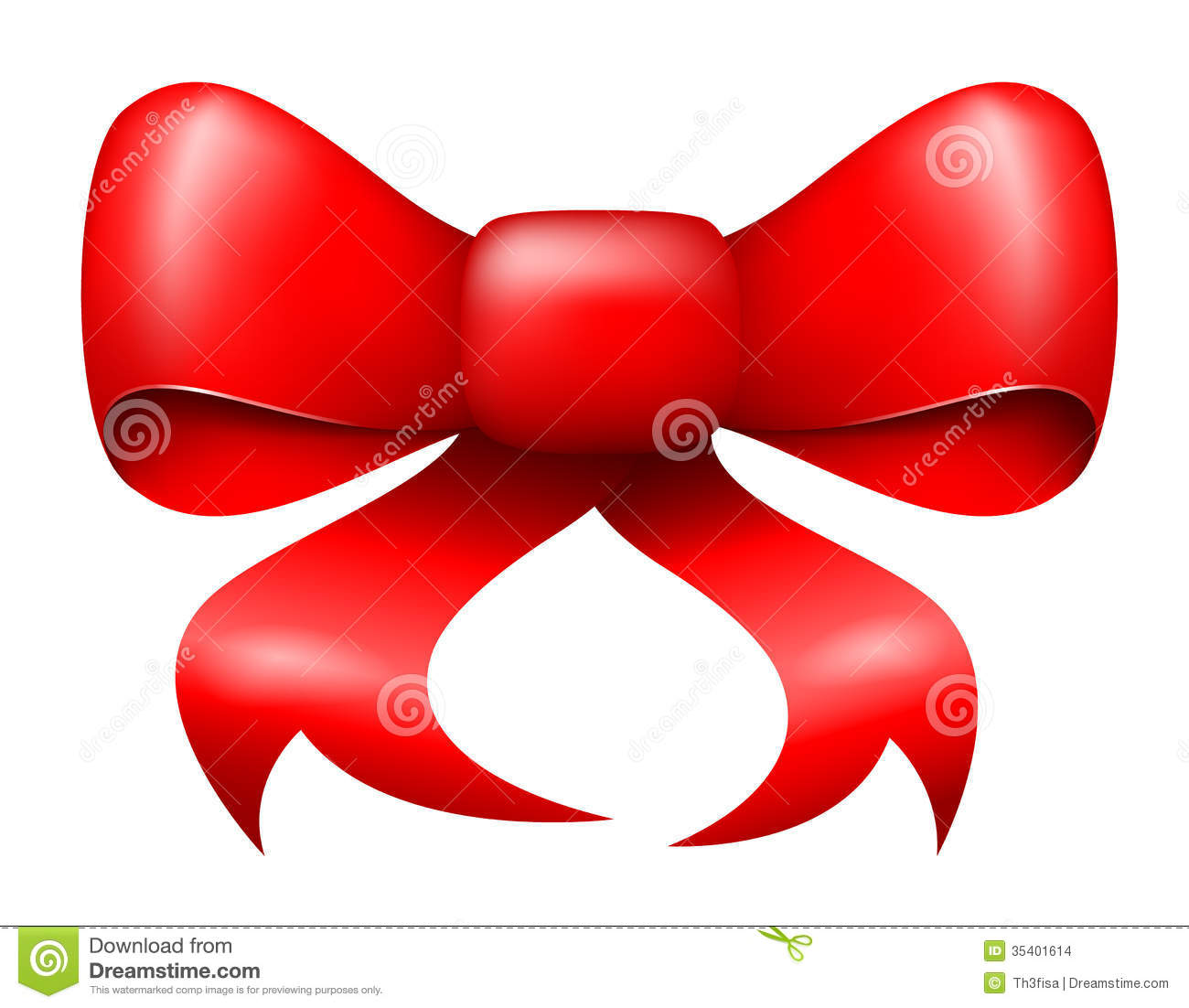 Christmas Ribbon Bow Vector