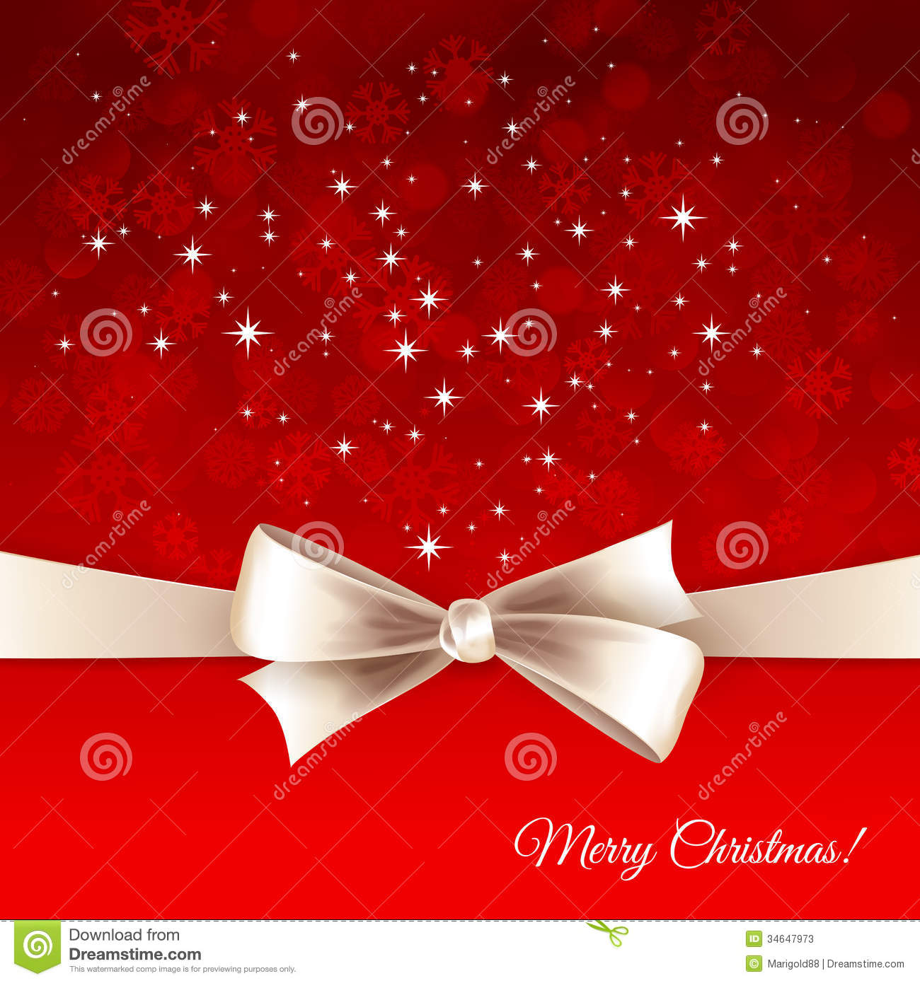 Christmas Ribbon Bow Vector