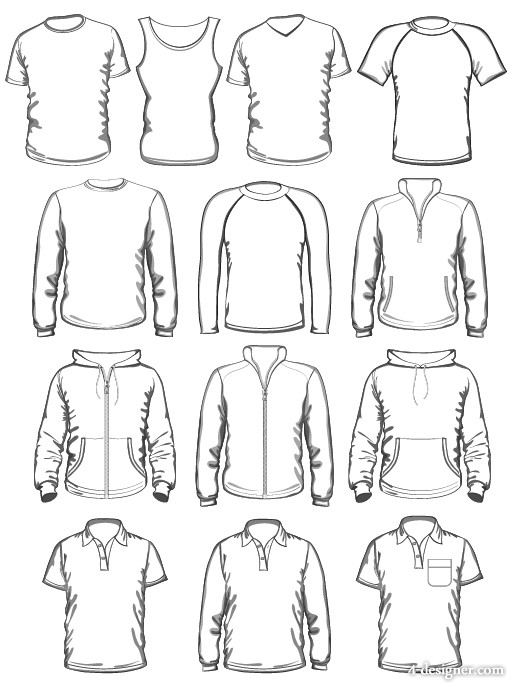 Clothes Outline Template