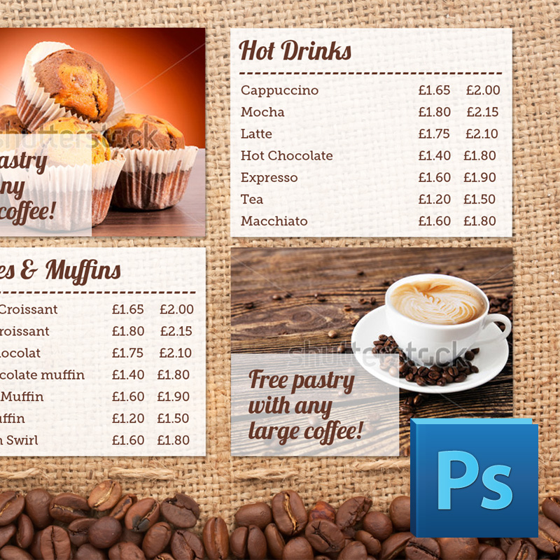 Coffee Shop Menu Template Coffee Shop Menu Template