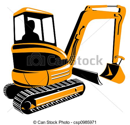 Construction Digger Clip Art