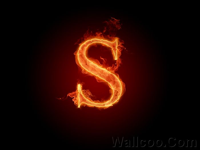 Cool Letter S Flames