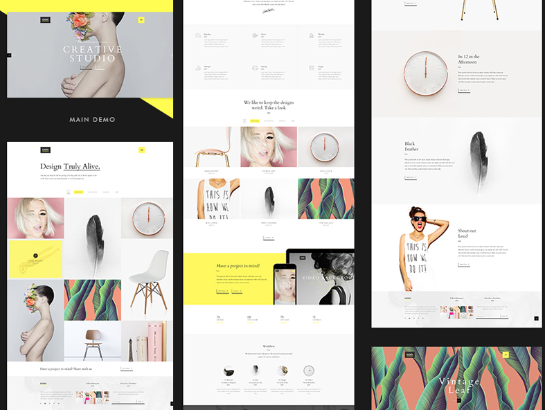 Creative Web Page Templates