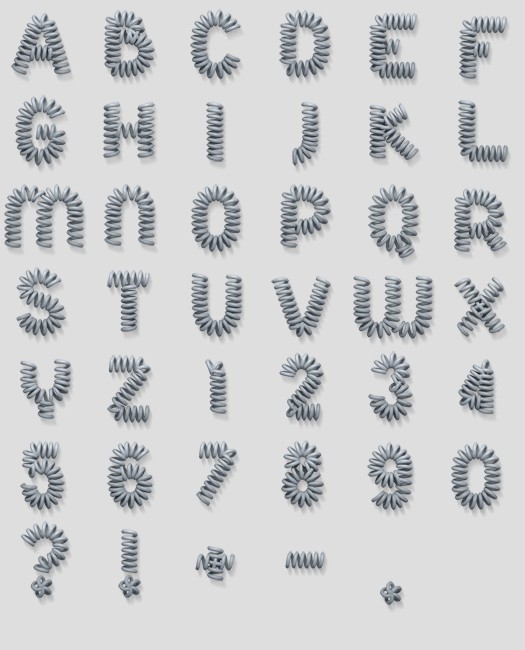 Creative Word Font Alphabets