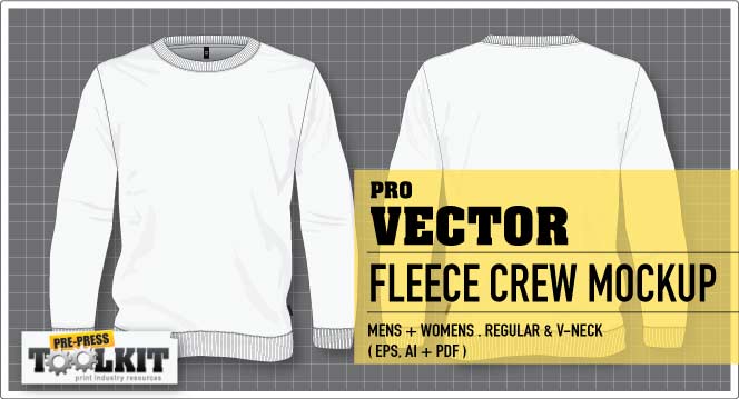 Crew Neck Sweatshirt Template Vector Free