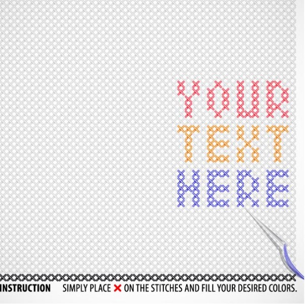 Cross Stitch Clip Art