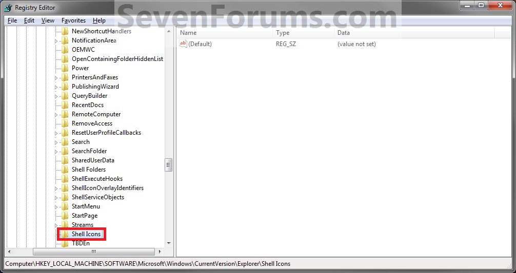 Default Windows 7 Folder Icons