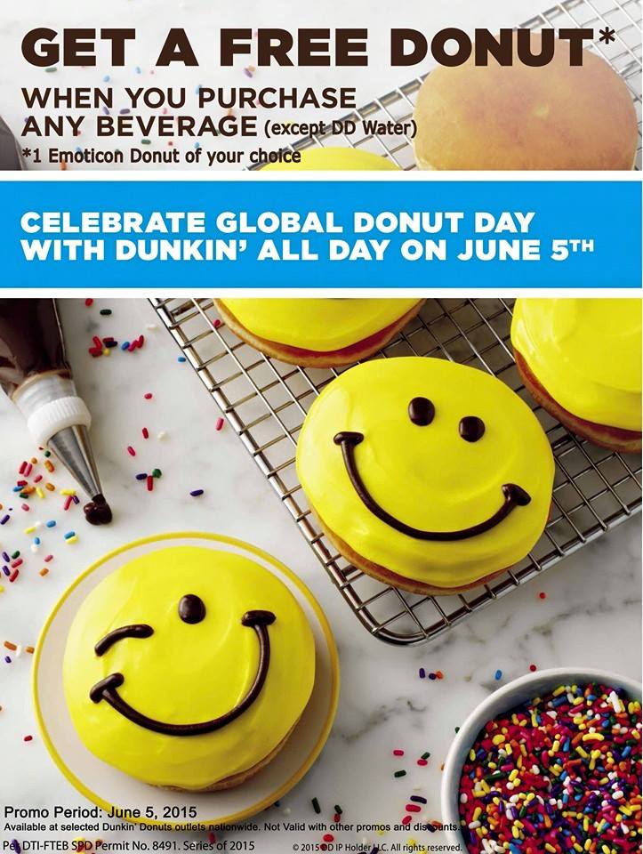 Dunkin' Donuts National Doughnut Day 2015