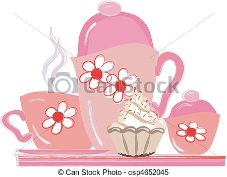 Elegant Tea Party Clip Art