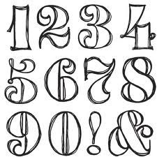 Fancy Number Fonts