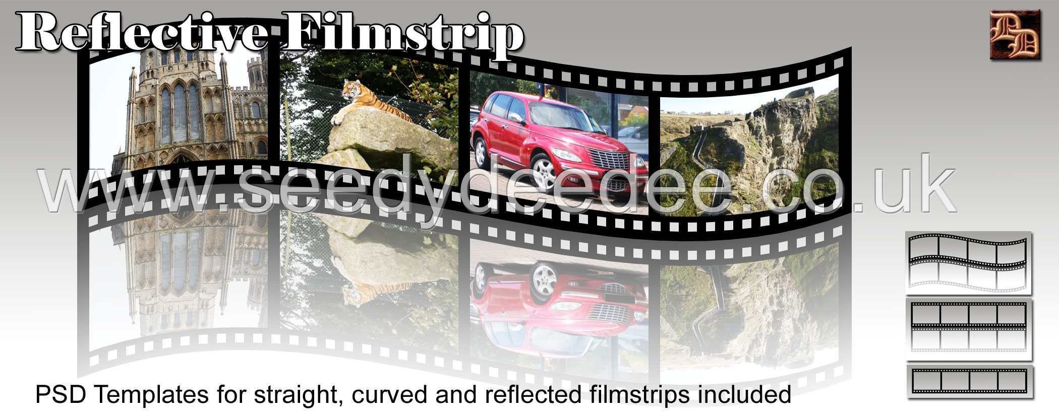 Film Strip Template Photoshop PSD