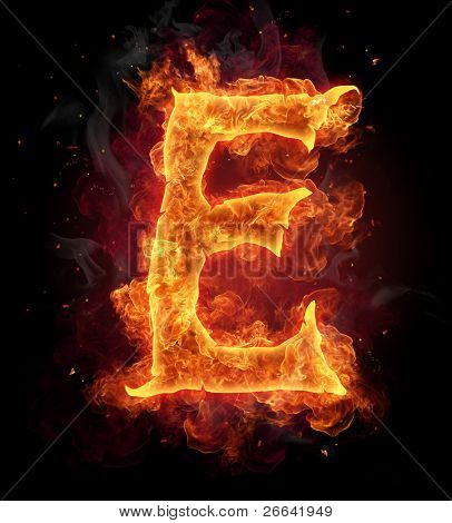 Fire Letter E