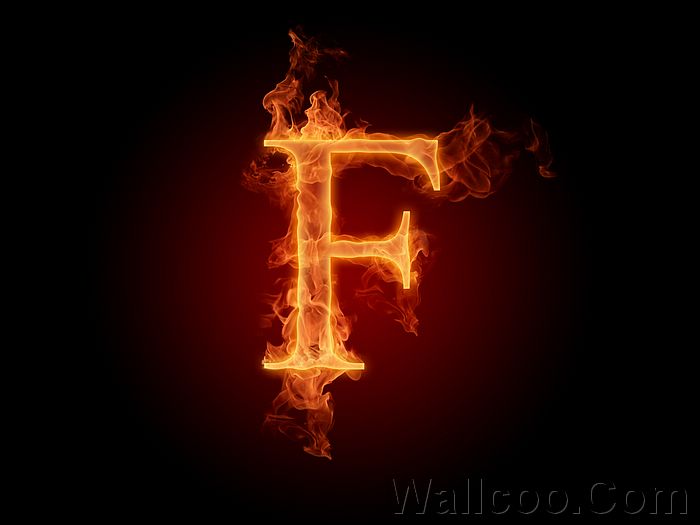 Fire Letter F