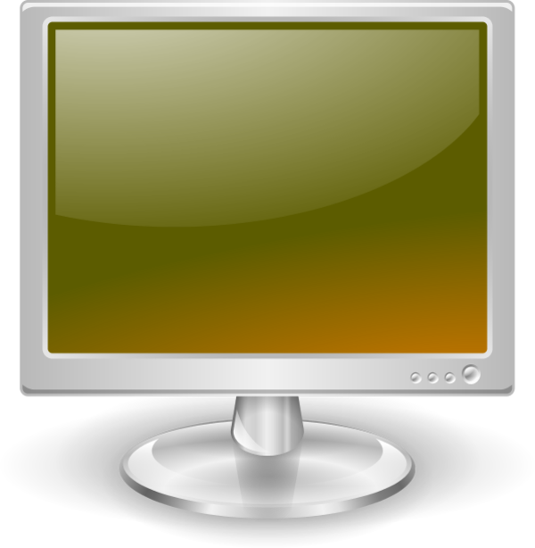Flat Screen Monitor Clip Art