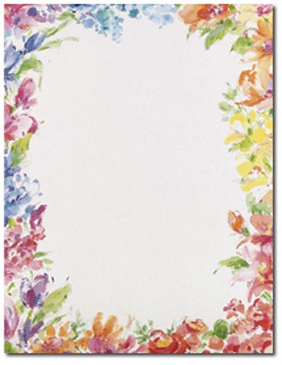 Floral Border Paper