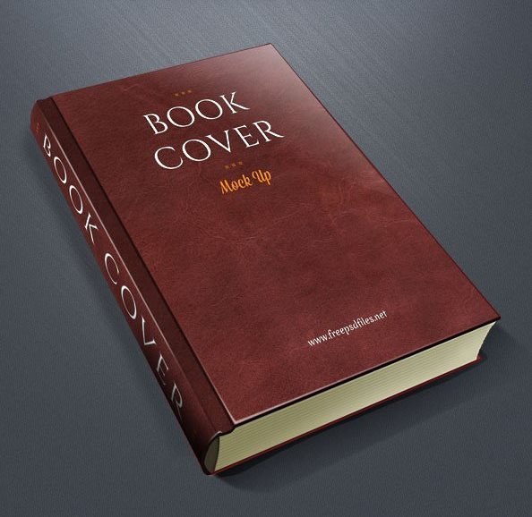 Free Book Cover Mockup Template PSD