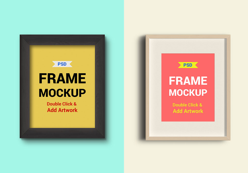 Free Photo Frame PSD Mockup