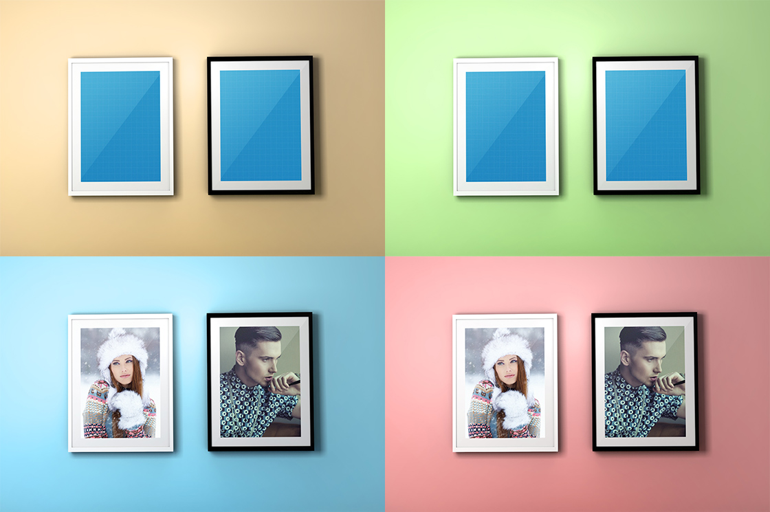 Free Photo Frame PSD Mockup