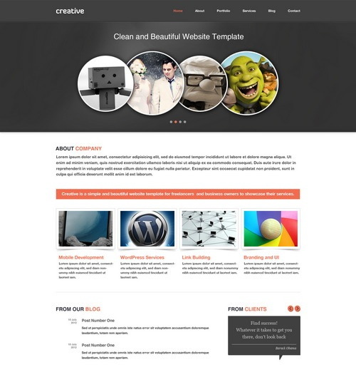 Free Portfolio Website Template Free Portfolio Website Template