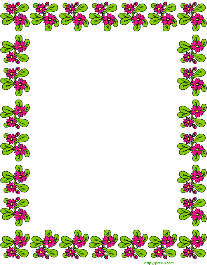 Free Printable Spring Paper Borders