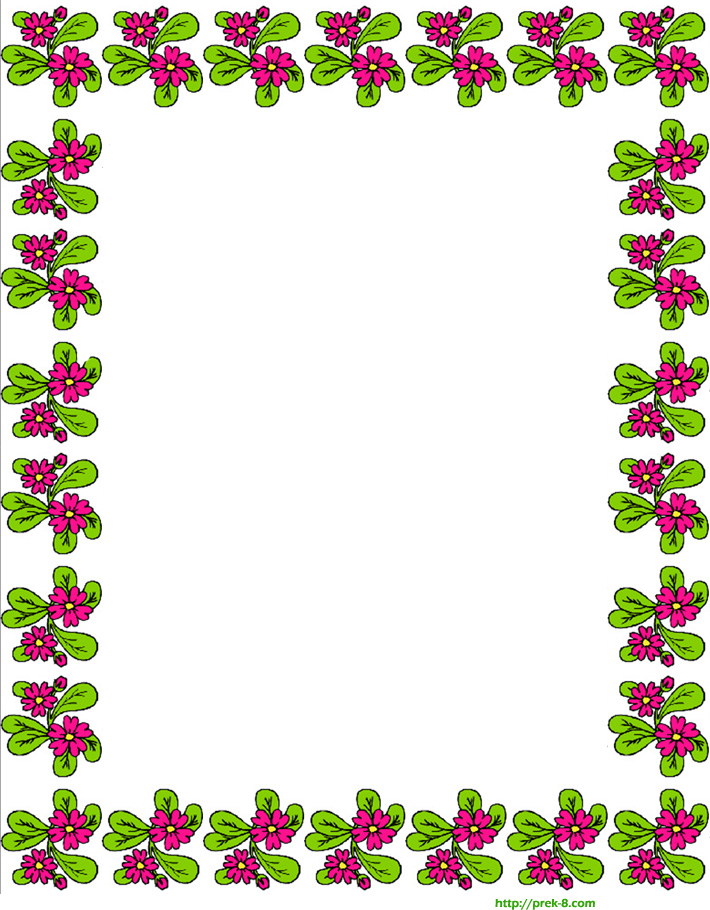 Free Printable Spring Paper Borders Free Printable Spring Paper Borders