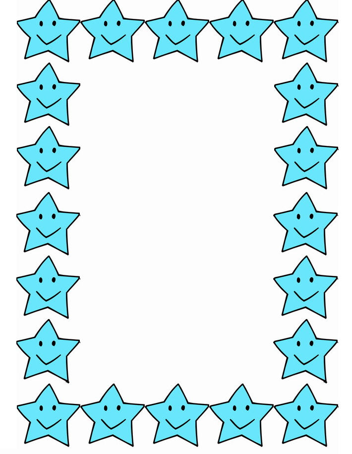 Free Printable Star Border Paper