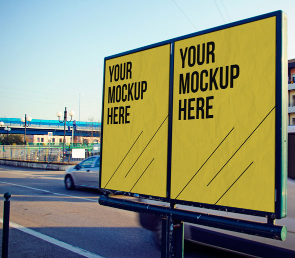 Free Psd Mockup Bus Advertising