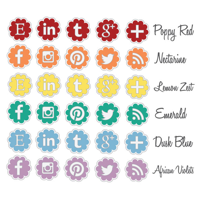 Free Social Media Buttons Free Social Media Buttons