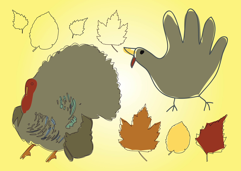 12 Free Turkey Vector Images