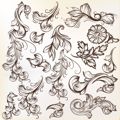 Free Vector Floral Swirl Designs Free Vector Floral Swirl Designs