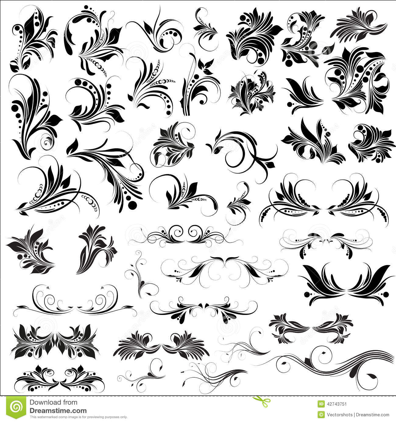 Free Vector Flourish Designs