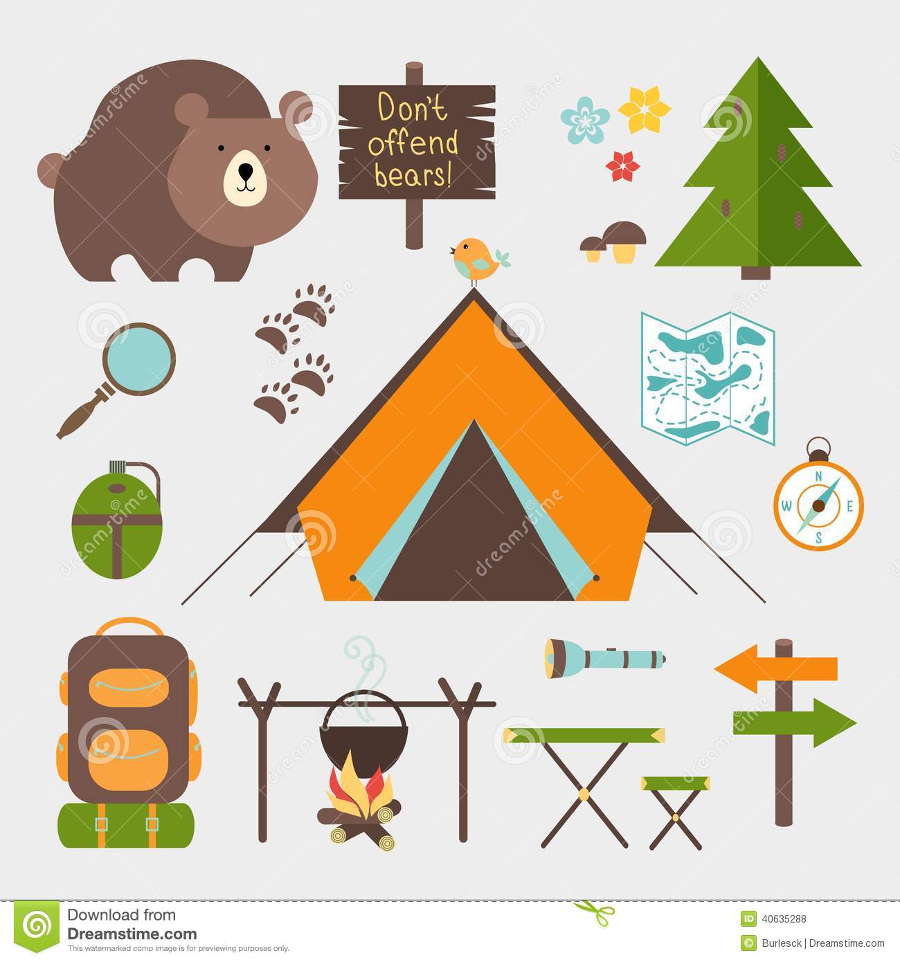 Free Vector Icons Camping