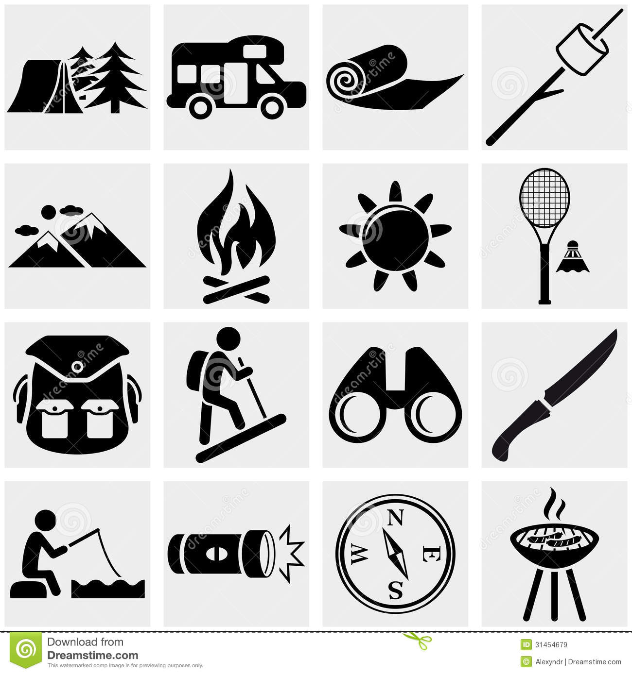 Free Vector Icons Camping