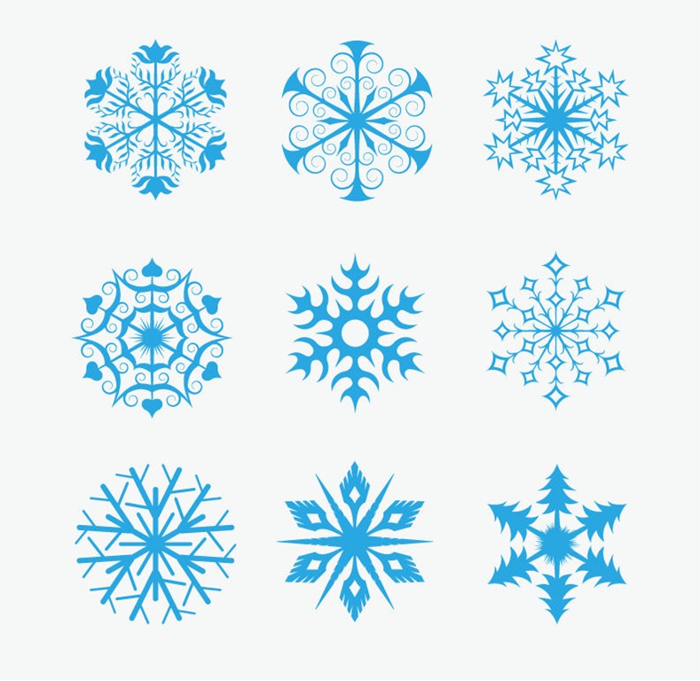 Free Vector Snow Flakes