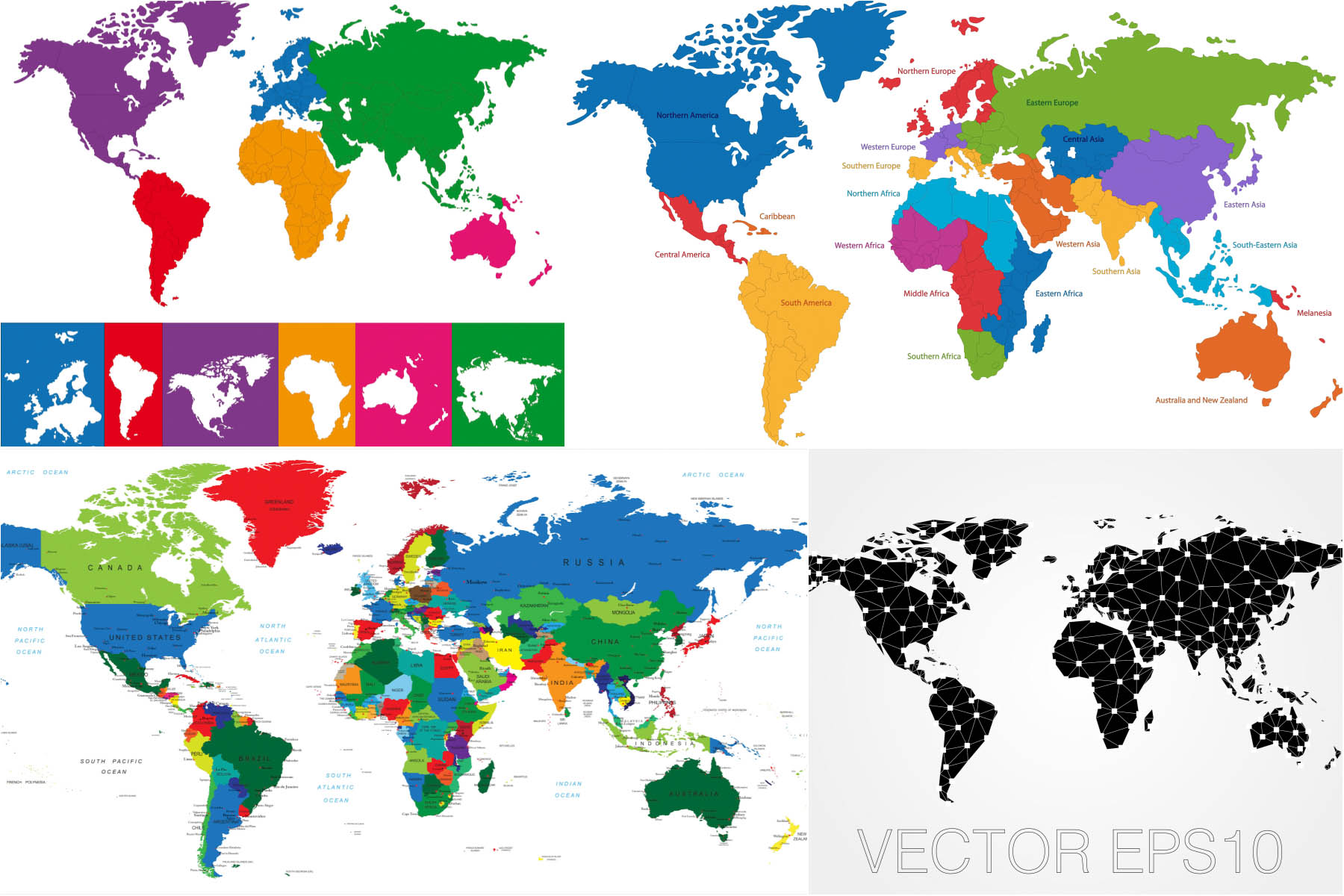 Free Vector World Map