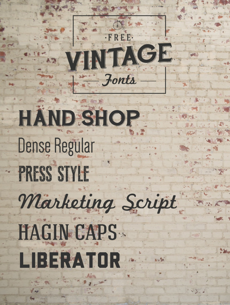 Free Vintage Lettering Fonts