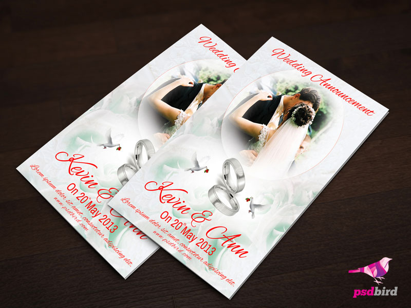 Free Wedding Invitation PSD