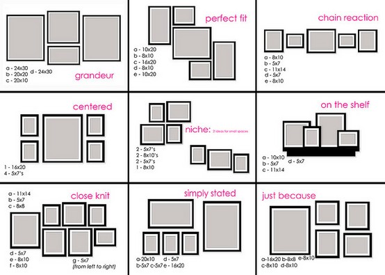 Gallery Wall Layout Ideas