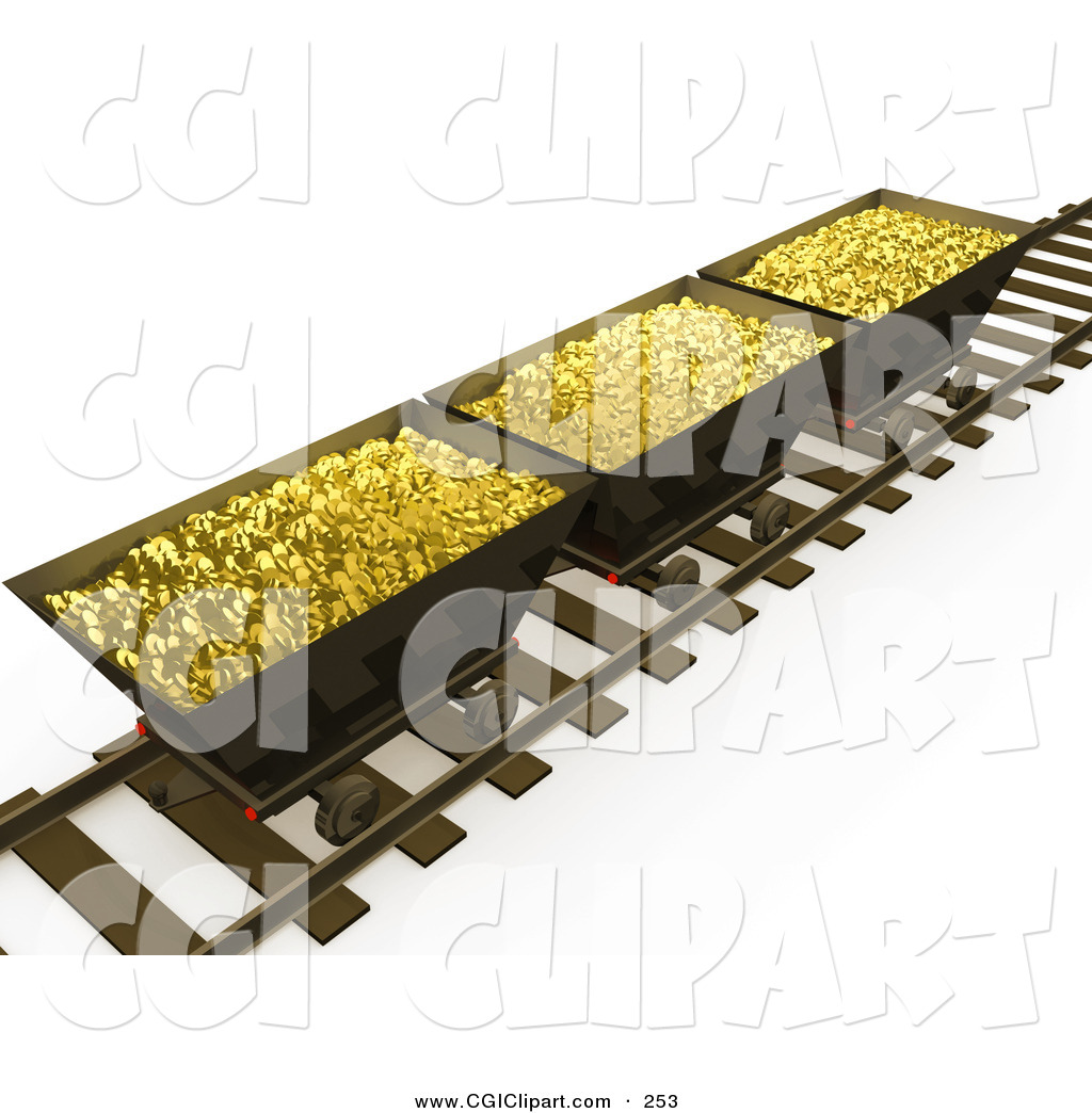 Gold Mine Tracks Clip Art