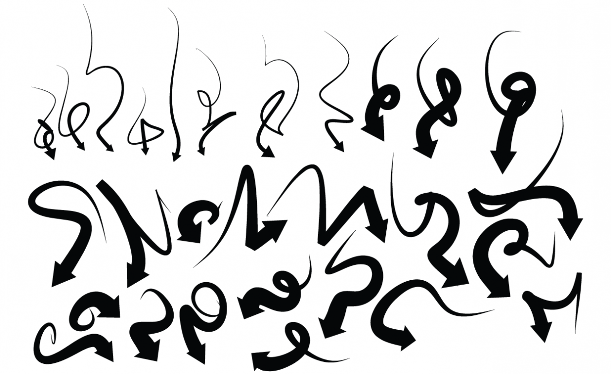 Graffiti Arrows Vector Graffiti Arrows Vector