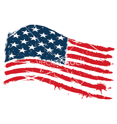 Grunge American Flag Vector Free Grunge American Flag Vector Free