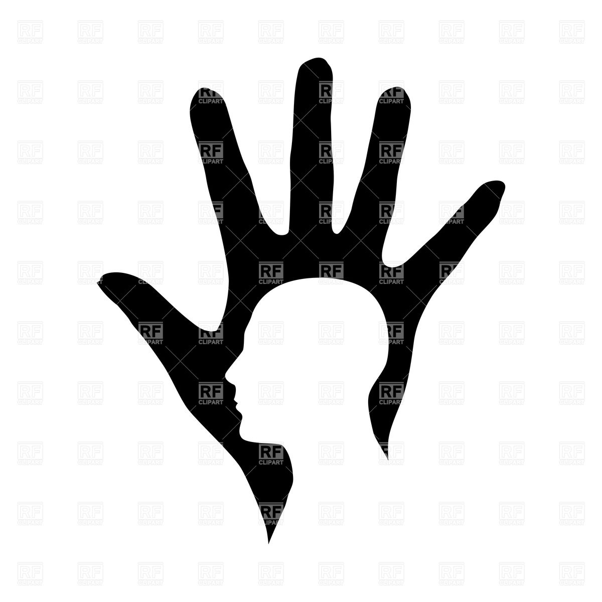 Hand Silhouette Clip Art Free