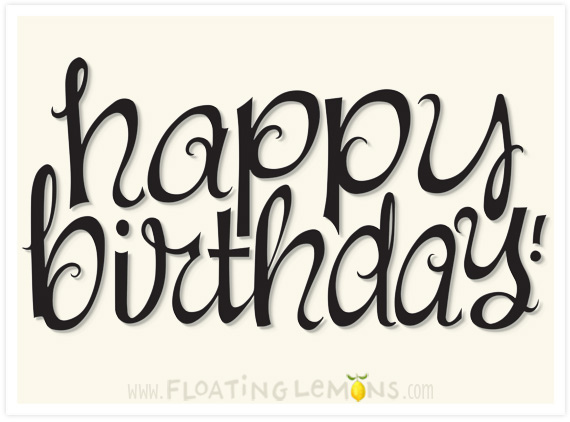 Happy Birthday Text Design