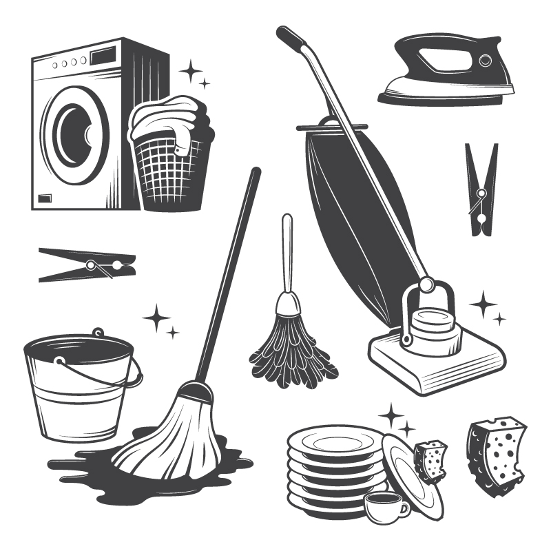 House Cleaning Vector Art Free